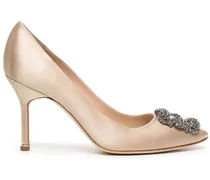 Hangisi Pumps aus Satin - Nude