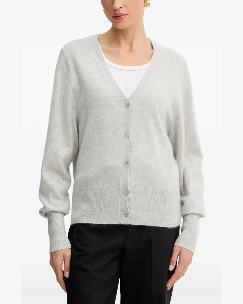 HUGO BOSS Cardigan mit V-Ausschnitt - Grau Grau