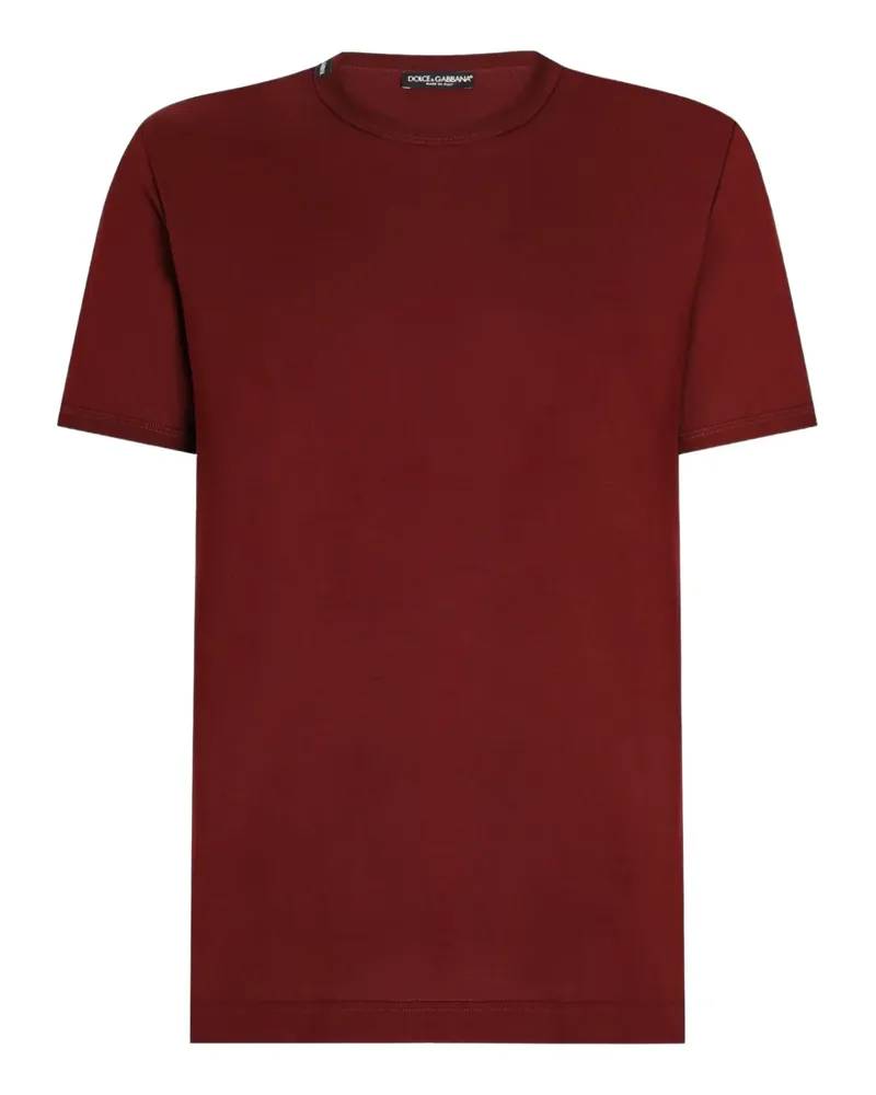 Dolce & Gabbana T-Shirt mit Logo-Detail - Rot Rot