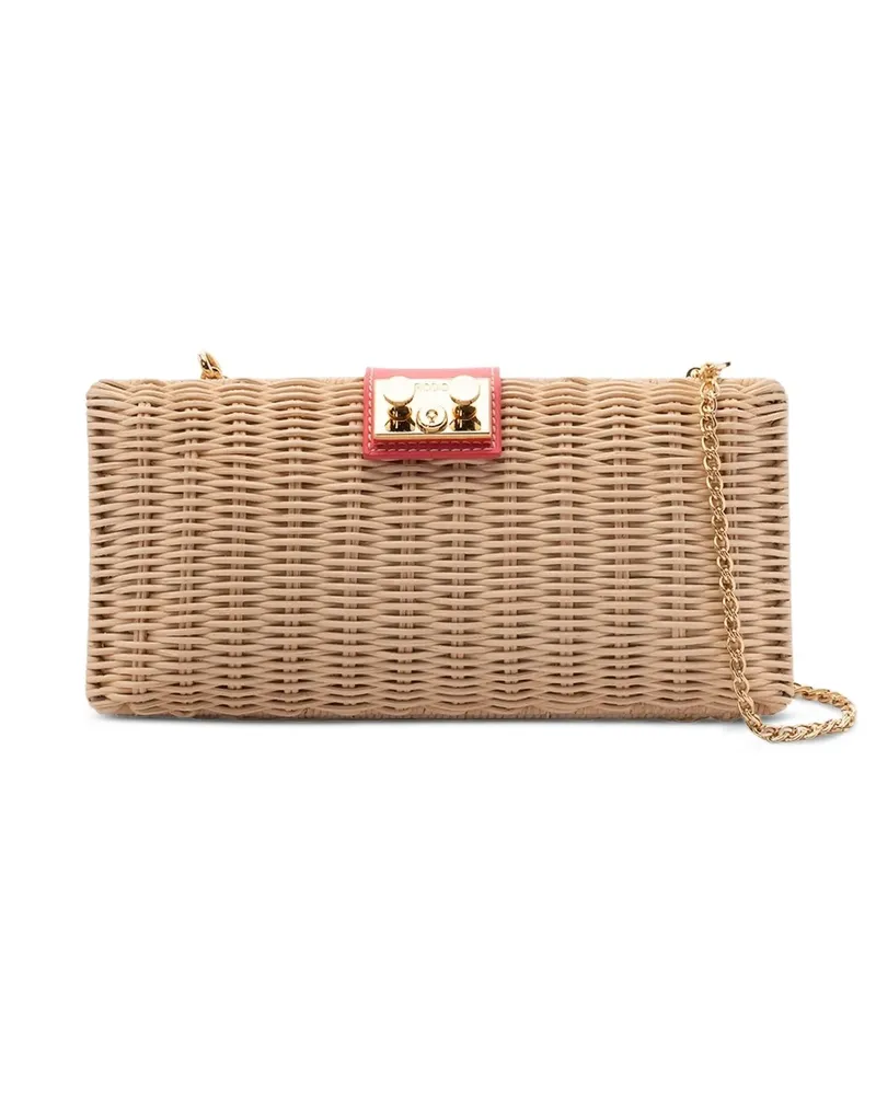 Rodo Clutch mit Kettenriemen - Nude Nude