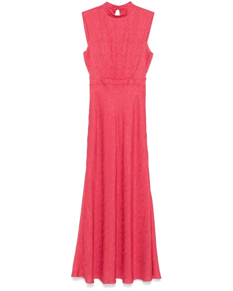 Saloni Fleur F Maxikleid - Rosa Rosa