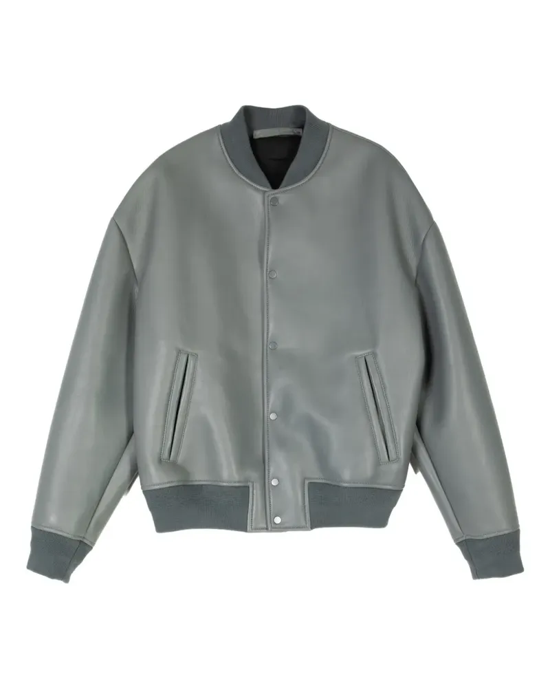 Salvatore Santoro Bomberjacke aus Leder - Grau Grau