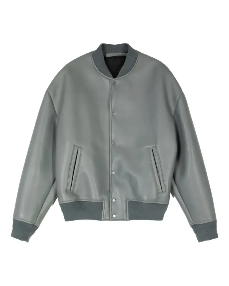 Salvatore Santoro Bomberjacke aus Leder - Grau Grau