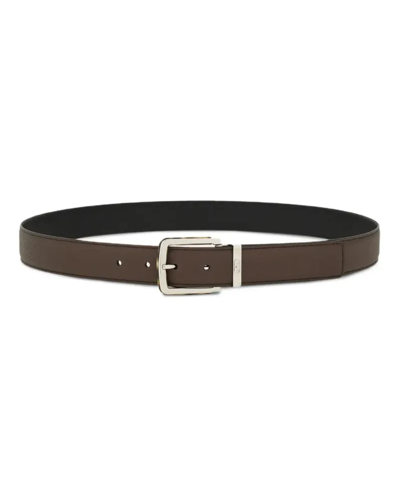 Ferragamo Wendbarer Ledergürtel - Schwarz Schwarz