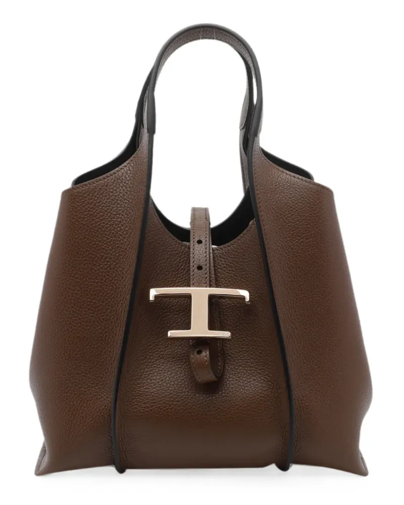 TOD'S Mini T-Timeless Tote Bag - Braun Braun