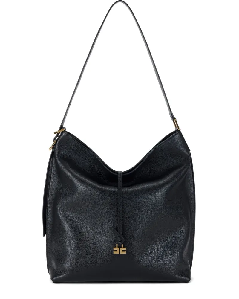 Elisabetta Franchi Boulevard Schultertasche - Schwarz Schwarz