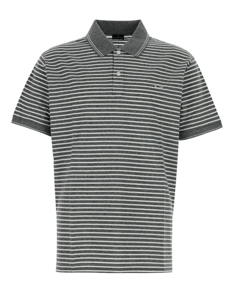 Paul & Shark Gestreiftes Poloshirt - Schwarz Schwarz