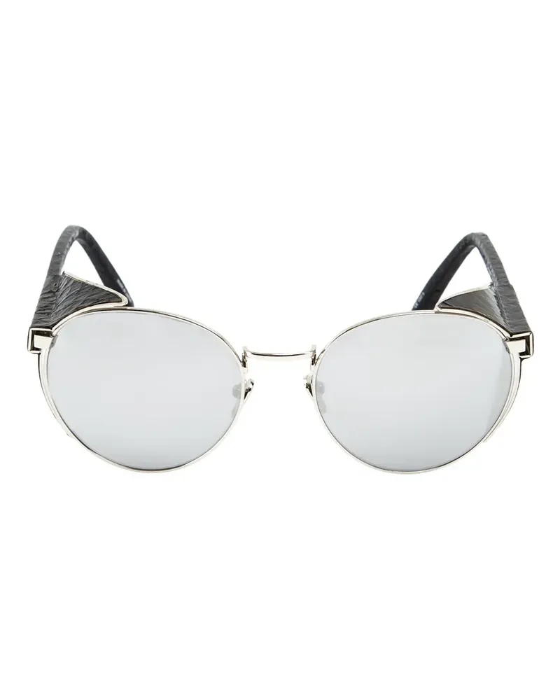 Linda Farrow Sonnenbrille mit seiltichen Einsätzen - Schwarz Schwarz