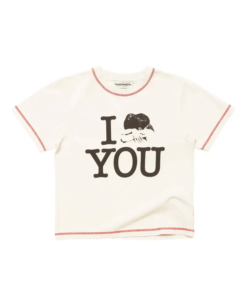 Carne Bollente Love You Tender T-Shirt - Weiß Weiß