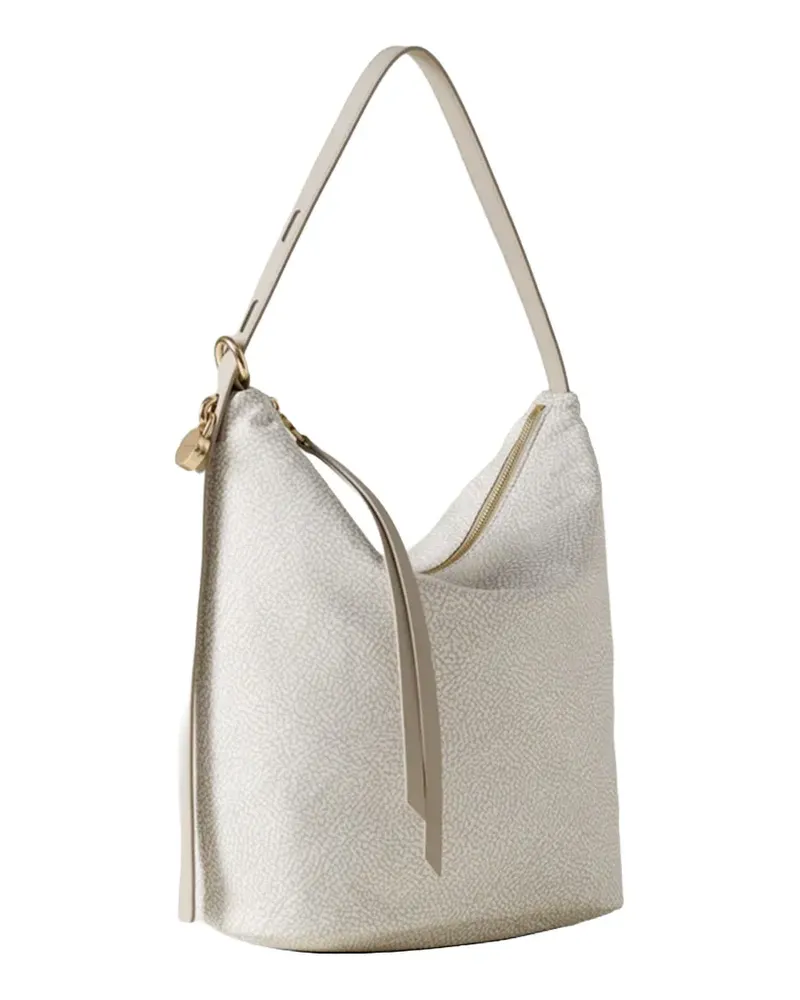 Borbonese medium Prive shoulder bag - Nude Nude