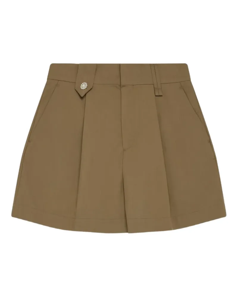 Simone Rocha embellished pleated shorts - Braun Braun