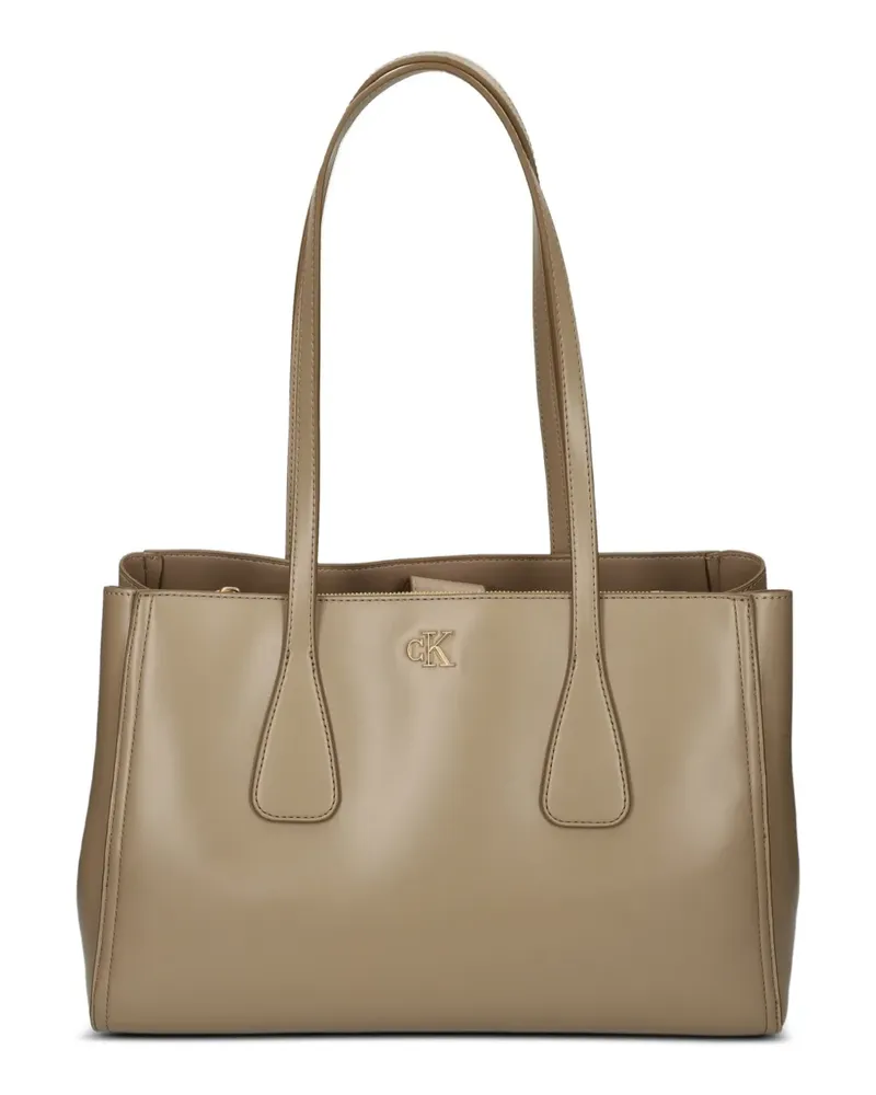 Calvin Klein Shopper mit Logo - Nude Nude