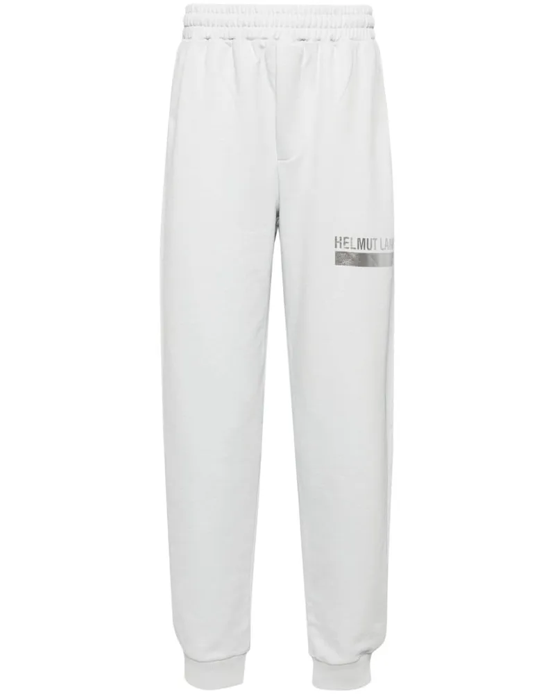 Helmut Lang Jogginghose mit Logo-Print Blau