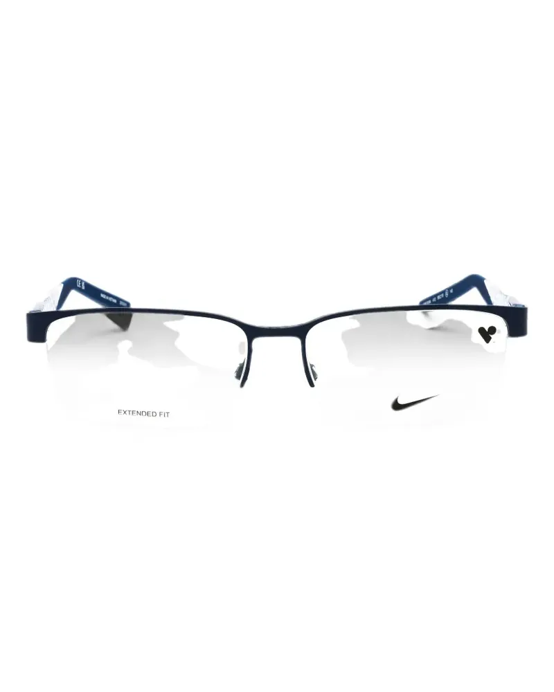 Nike rectangle-frame glasses - Blau Blau