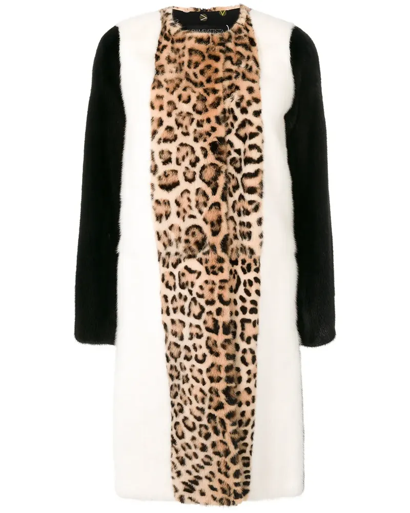Giambattista Valli Mantel mit Animal-Print - Mehrfarbig Mehrfarbig