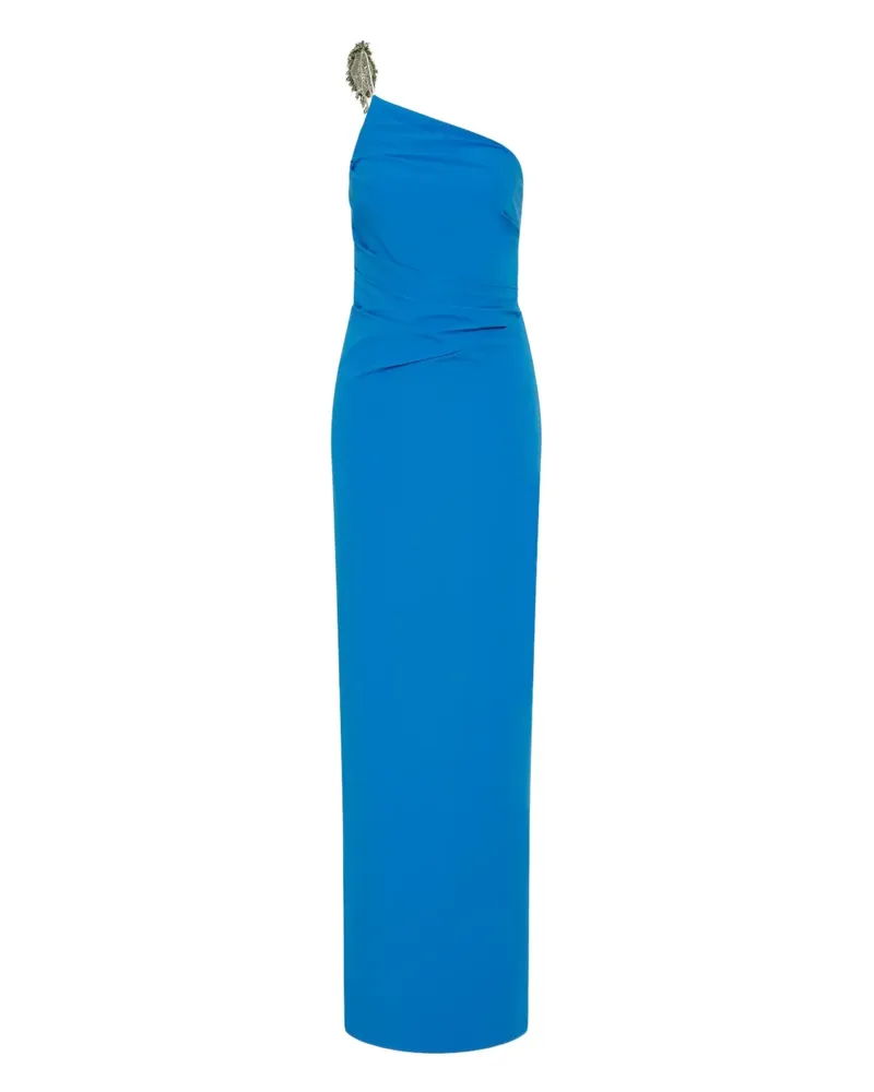Rachel Gilbert Verziertes Antoine One-Shoulder-Maxikleid - Blau Blau