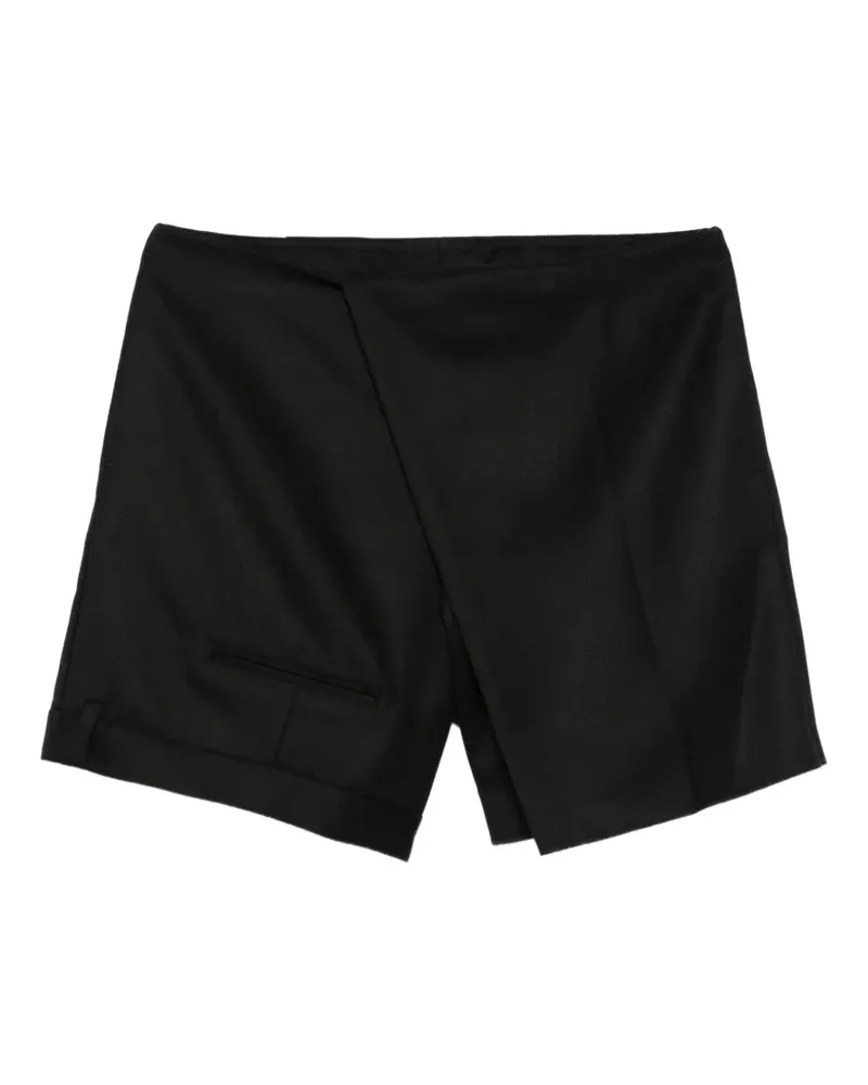 J.W.Anderson asymmetric folded shorts - Schwarz Schwarz