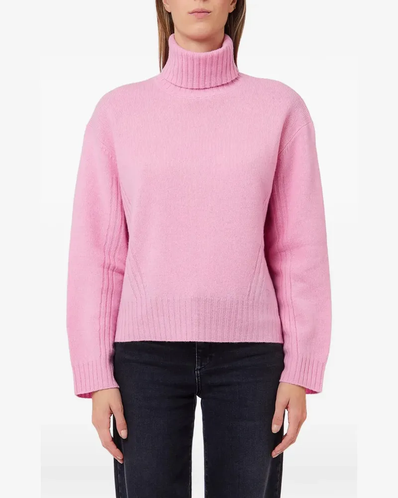 Liu Jo roll-neck wool sweater - Rosa Rosa