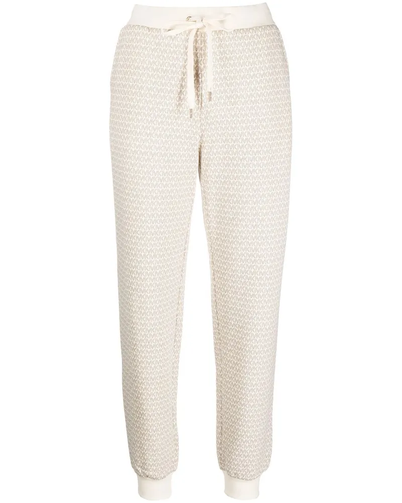 Michael Kors Jogginghose mit Monogramm-Print Nude