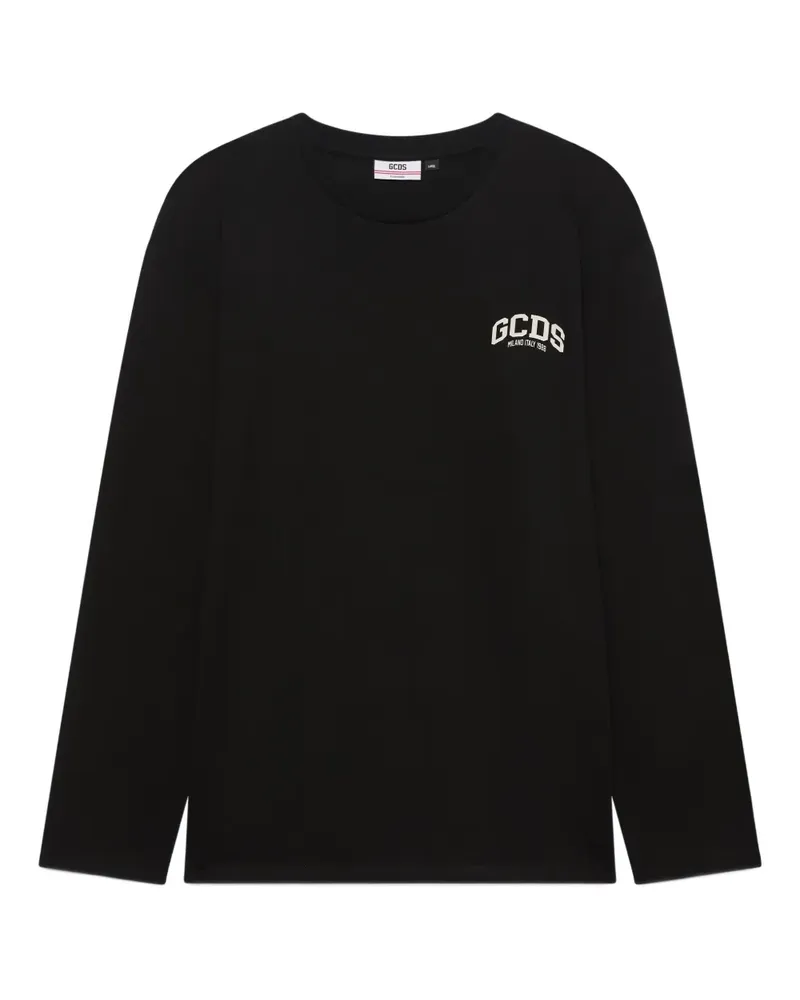 GCDS long-sleeve crew-neck t-shirt - Schwarz Schwarz
