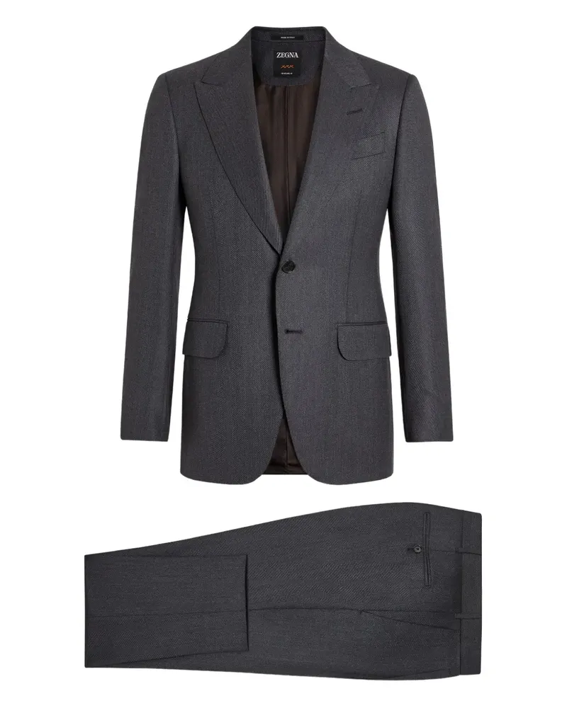 Ermenegildo Zegna Einreihiger Anzug - Grau Grau