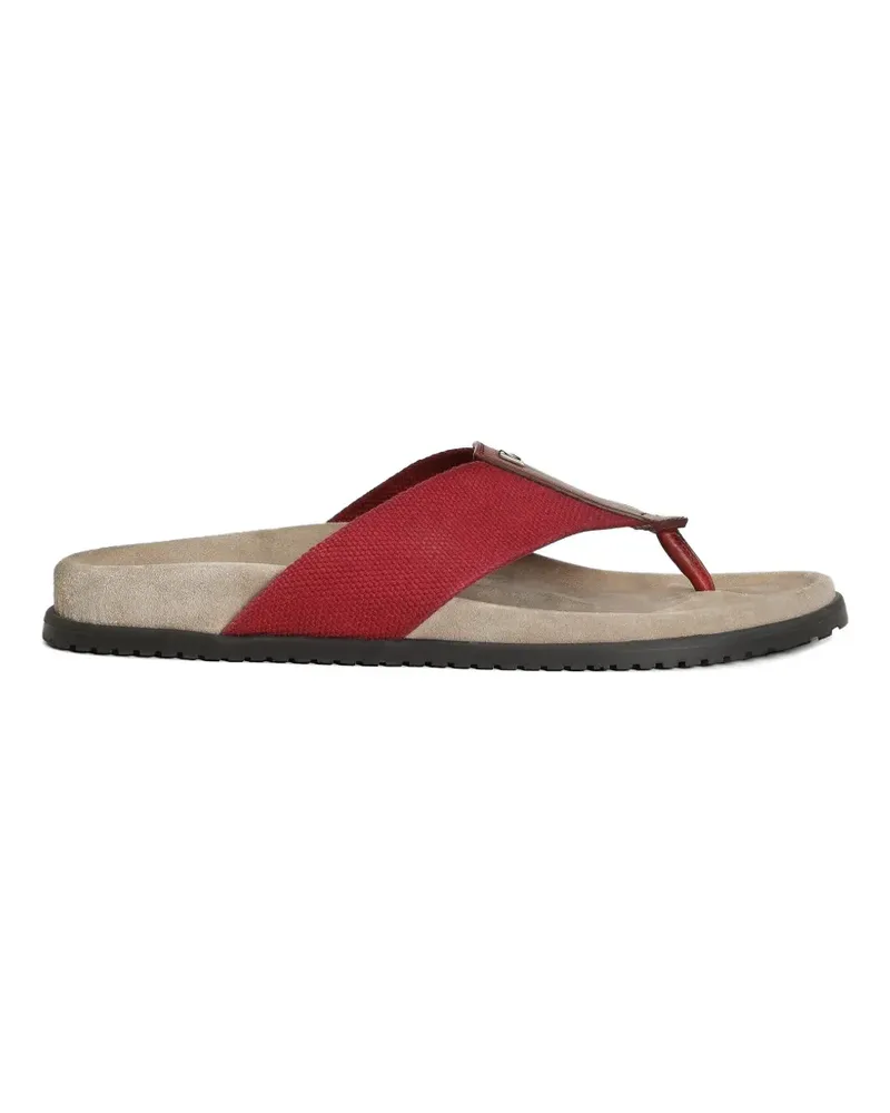Dolce & Gabbana Flip-Flops mit Logo - Rot Rot