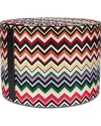 Missoni Home Belfast Sitzhocker mit Zickzackmuster Schwarz