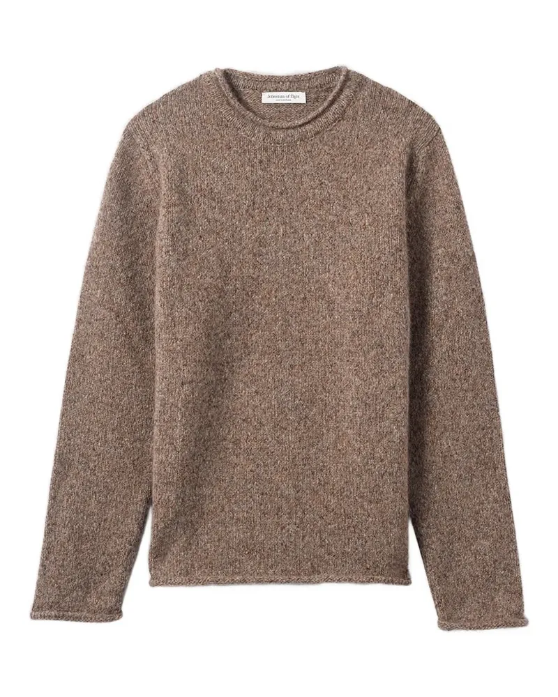 Johnstons of Elgin rolled-edge sweater - Braun Braun
