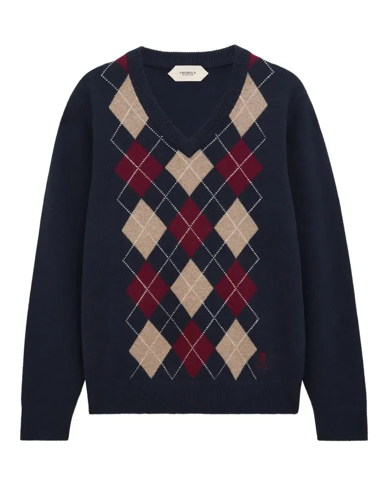 Pringle of Scotland Pullover mit Argyle-Muster - Blau Blau