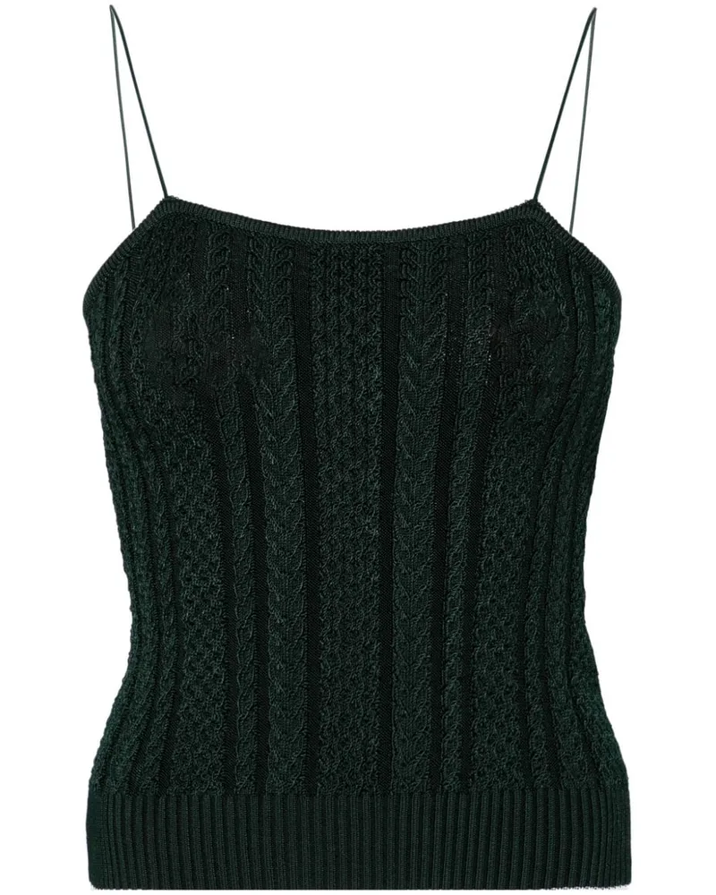 Jacquemus Geripptes Le Haut Bela Stricktop - Grün Grün