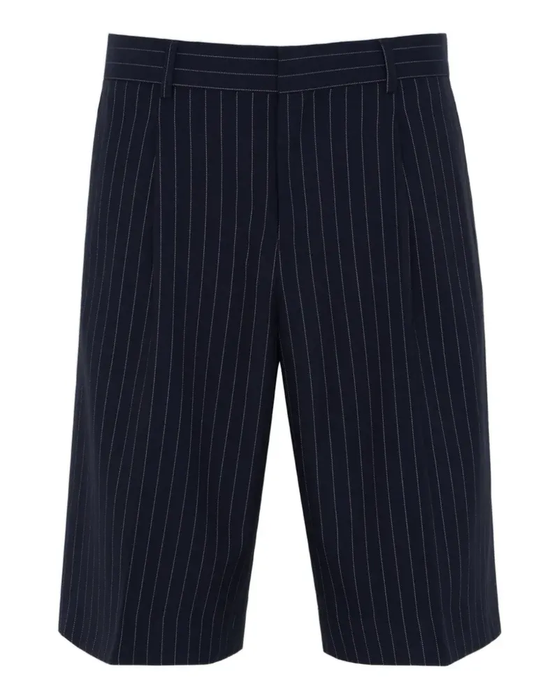 WRSTBHVR Dorian pinstripe tailored shorts - Blau Blau
