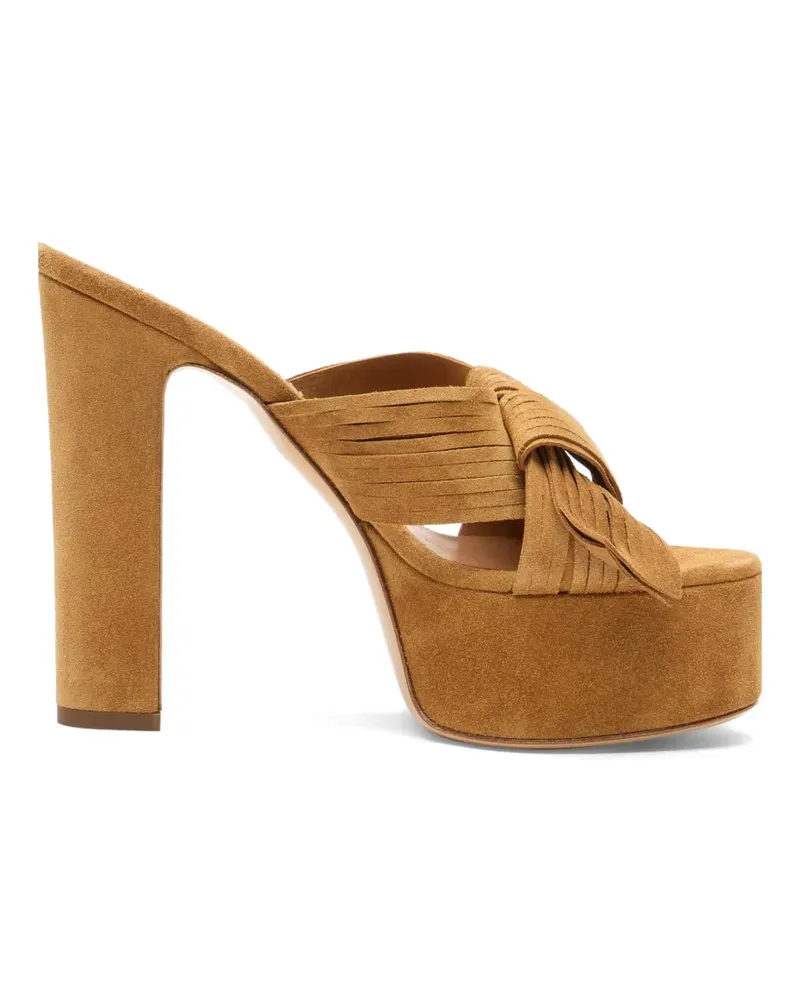 Casadei Patty knotted platform sandals - Nude Nude