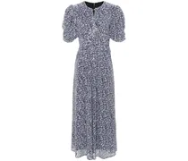 Maxikleid mit Pailletten - Violett