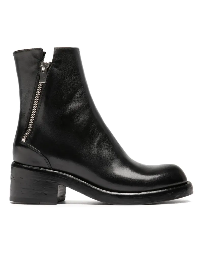 Officine Creative Italia Brett 010 side-zip ankle boots - Schwarz Schwarz