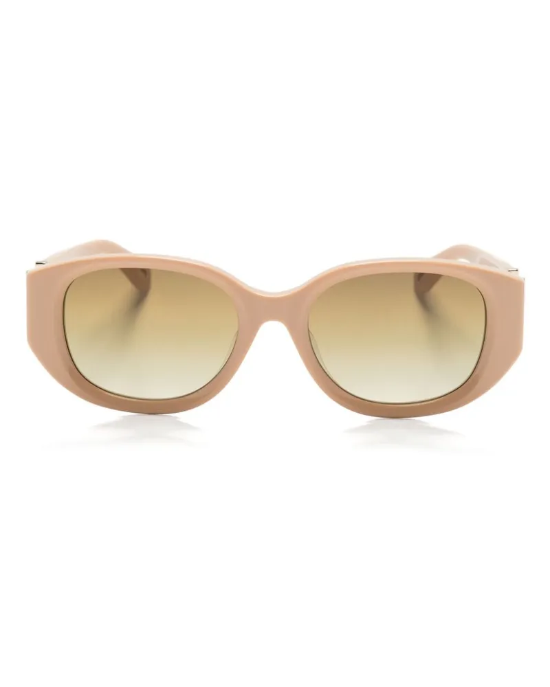 Chloé Sonnenbrille mit eckigem Gestell - Nude Nude
