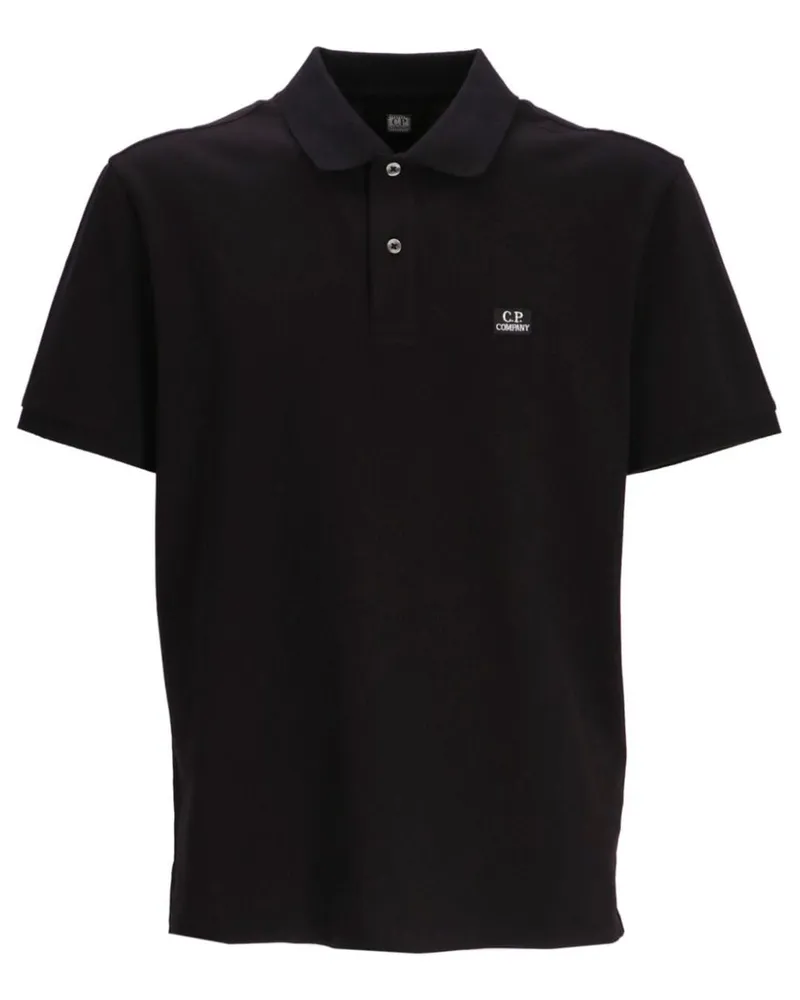 C.P. Company Poloshirt mit Logo - Schwarz Schwarz