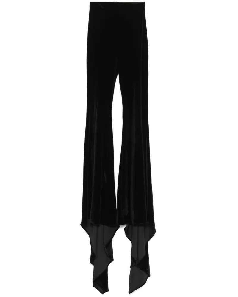 ALCHEMY x Lia Aram Hose aus Samt - Schwarz Schwarz