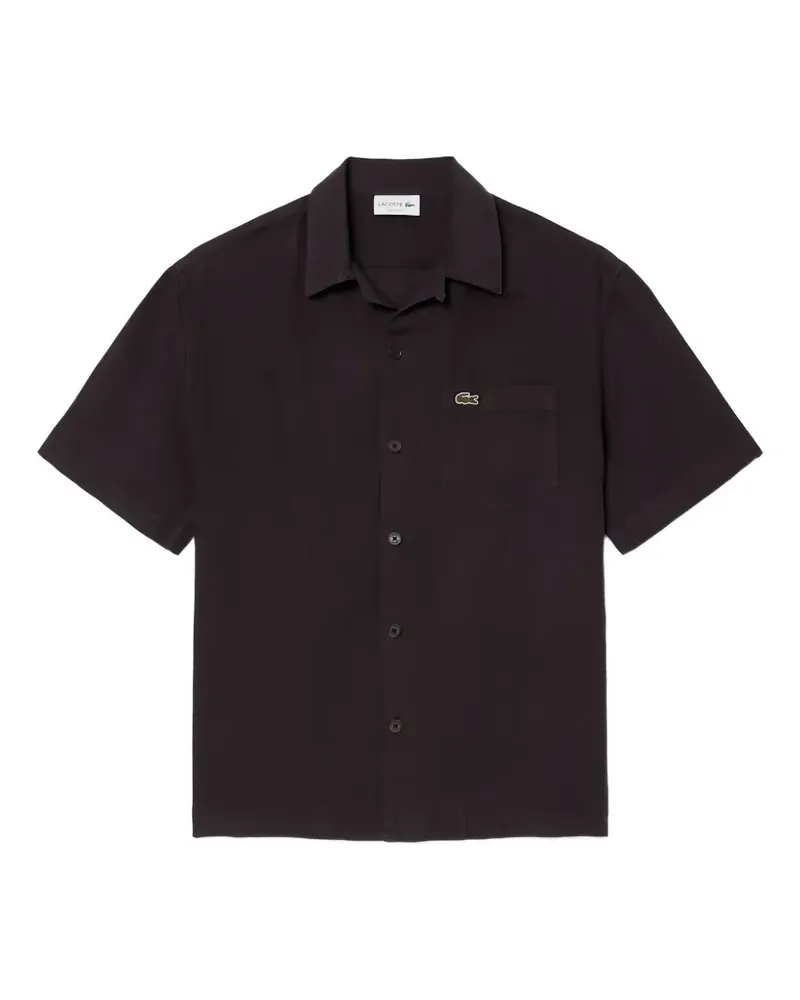 Lacoste Kurzärmeliges Hemd - Braun Braun