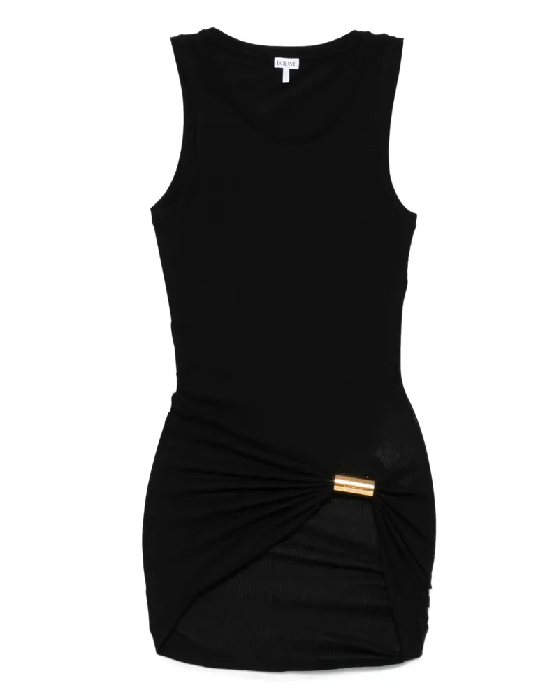 Loewe Geripptes Oberteil mit Spangendetail - Schwarz Schwarz