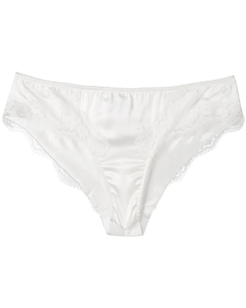 Dolce & Gabbana Slip mit Spitze - Weiß Weiß