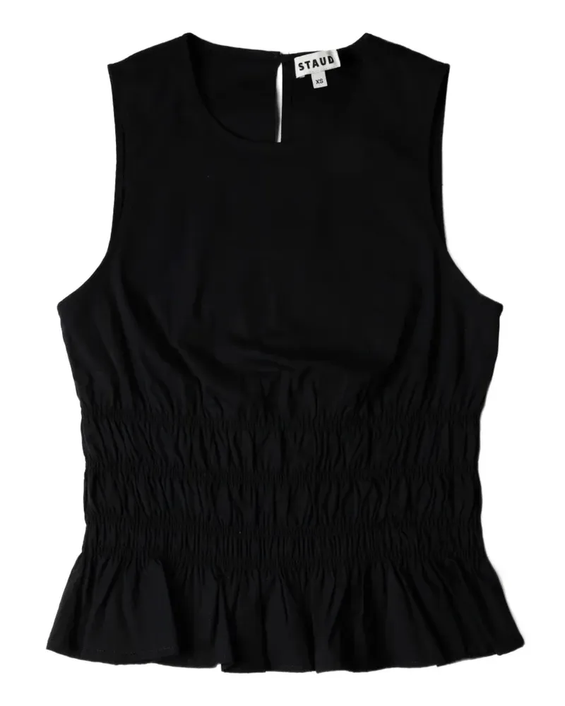 STAUD Culver round-neck top - Schwarz Schwarz