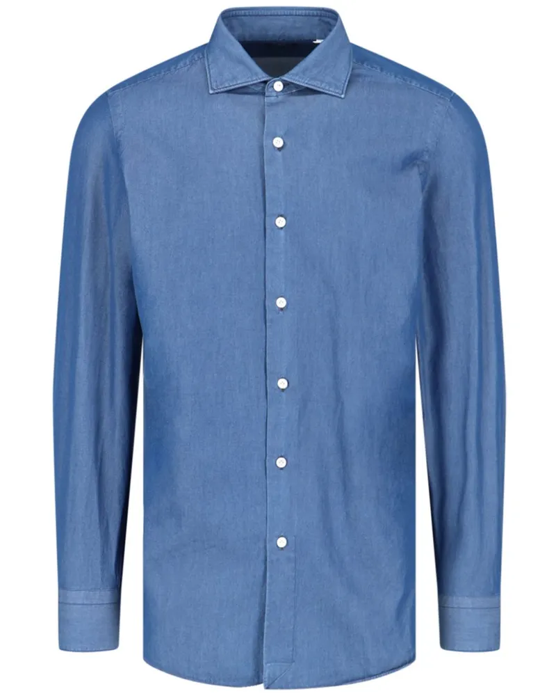 Finamore 1925 Milano Hemd - Blue Blue