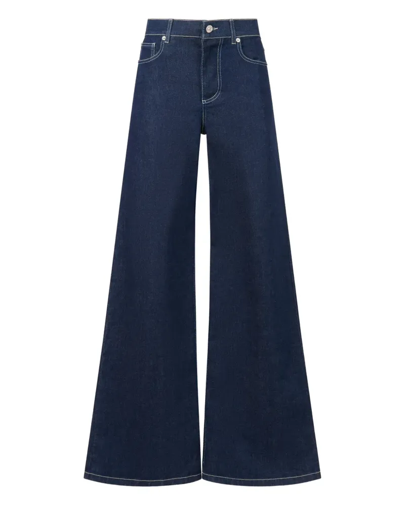 Marni Hose mit Logo-Stickerei - Blau Blau