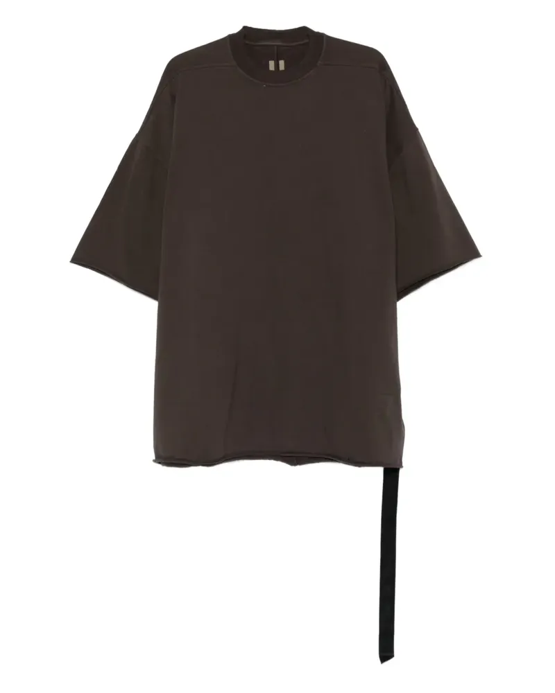 DRKSHDW by Rick Owens T-Shirt mit ungesäumten Kanten - Braun Braun