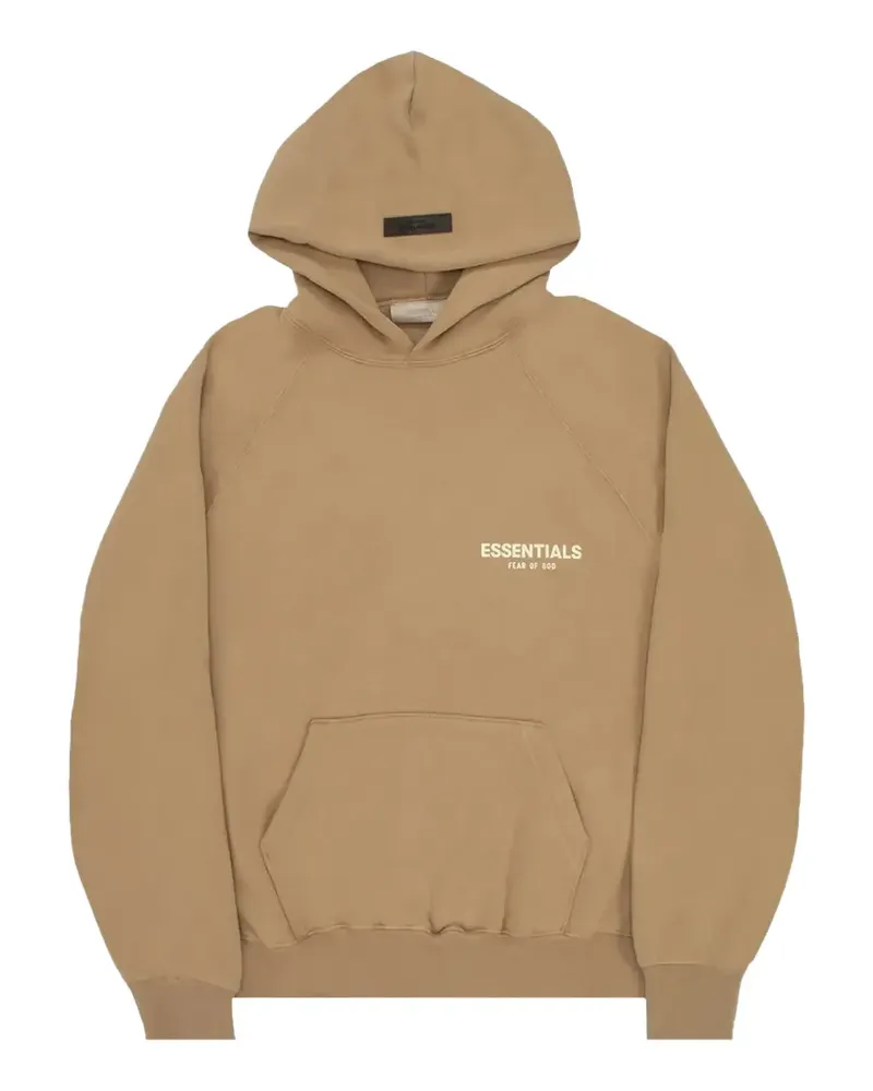 Fear of God logo-print hoodie - Nude Nude
