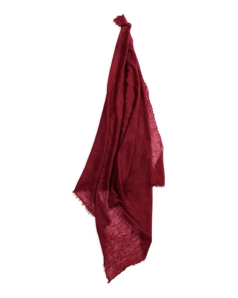 Frenckenberger frayed-edge scarf - Rot Rot