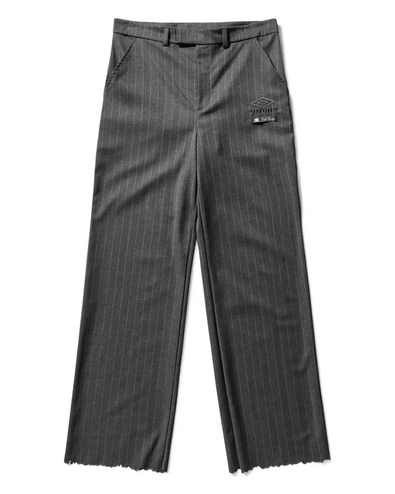 Umbro Ausgefranste Hose mit Nadelstreifen - Grau Grau
