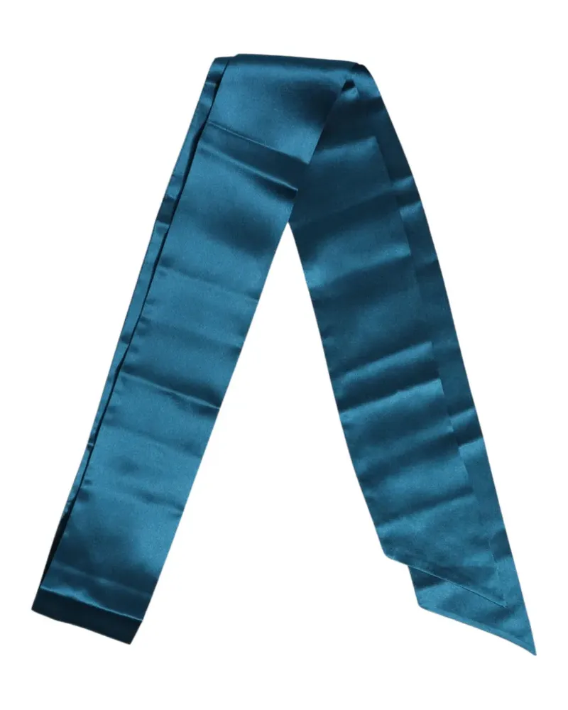Dolce & Gabbana satin skinny scarf - Blau Blau