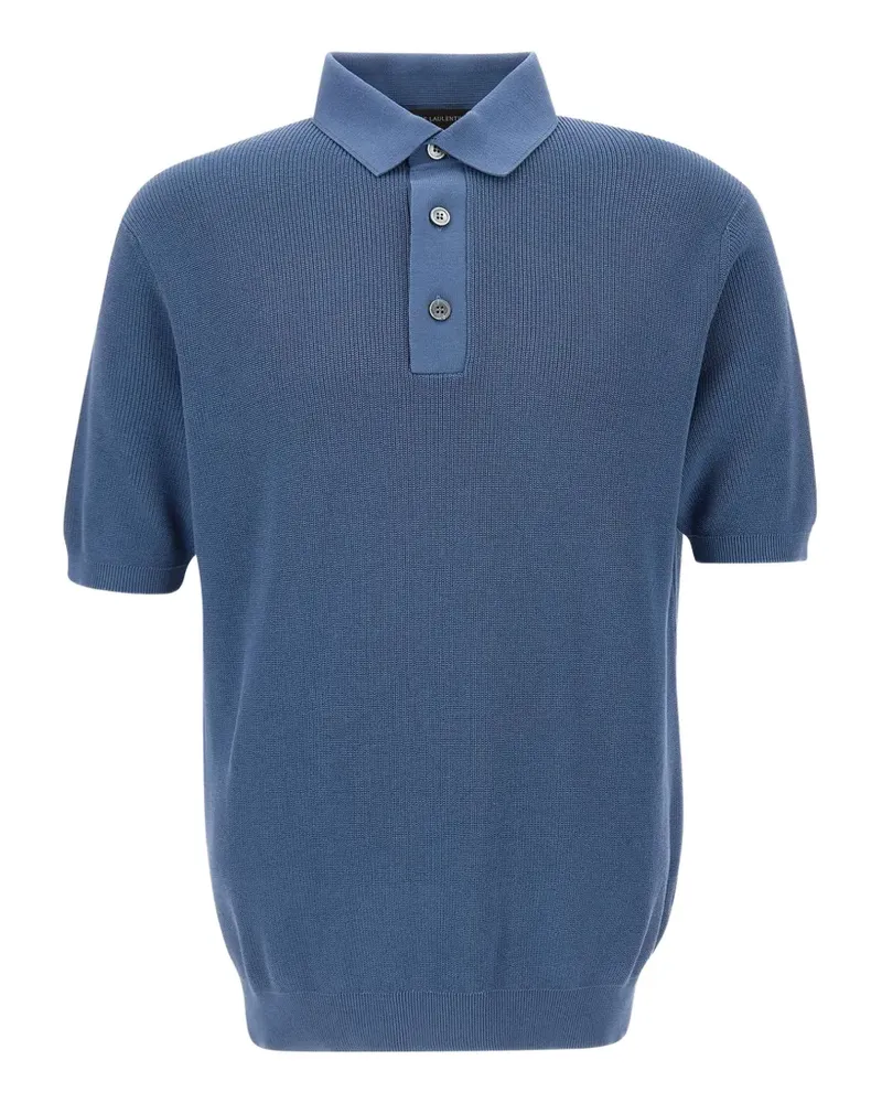 Filippo de Laurentiis Poloshirt mit Ziernähten - Blau Blau