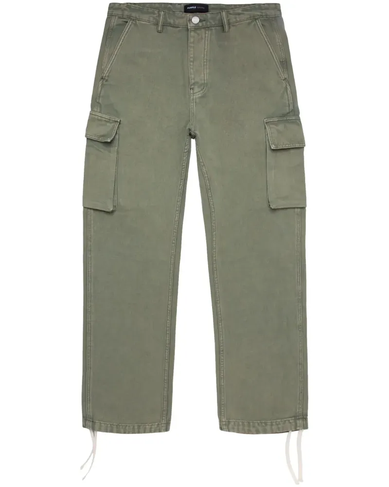 PURPLE BRAND Cargohose im Vintage-Look - Grün Grün